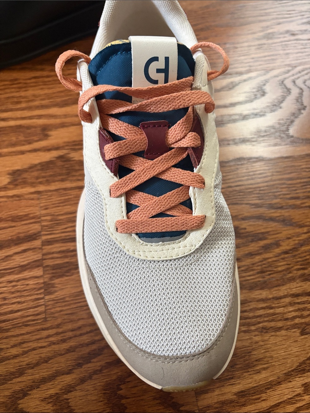 Cole Haan White, Blue, Peach, Burgundy Runner Sneaker
